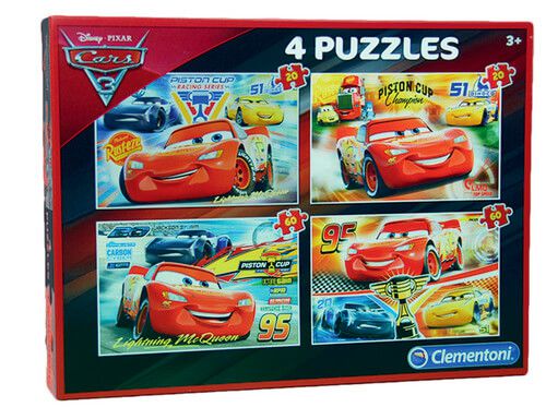 Lilleberga :: Puzzle - Cars 3 - 4 Puzzle: 2x 20 Teile und 2x 60 Teile